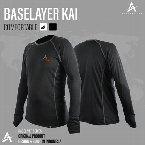 Manset Baselayer Kai Pria Wanita Lengan Panjang Quality Premium Baselayer Kai Antarestar