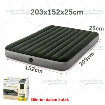 Kasur Angin Queen Biru [203cm x 180cm] / Kasur Tiup Air Bed Queen Size / Kasur Tidur Angin/Paket Kasur Angin Matras Angin Mobil Tempat Tidur Biru Kasur Angin Double/Kasur Angin tempat tidur camping yang menggembung sendiri perlengkapan tenda Matras