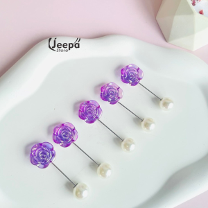 Tuspin Hijab / Bross Hijab Fashion Style Wania Ala Korean Model Mawar Mutiara Terbaru Kekinian