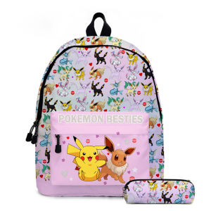 Pokemon School Bags Backpacks Pikachu Anime Figures Kids Bags Big Capacity Travel Bag Girls Boys School Season Gifts