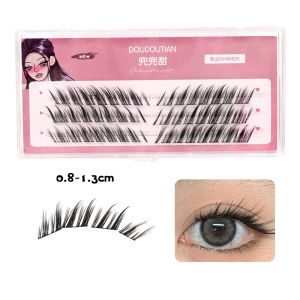 Dorisna Clusters False Eyelashes Long Straight Slanted Flying Fox Style Eyelash Extensions Individual Lashes Eyelashes Fluffy False Eyelashes