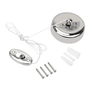 2.8M Stainless Steel Clothesline Retractable Invisible Clothesline Indoor and Outdoor Laundry Wall Hanger Clothes Drying Rack Rope Home Storage Retractable Clotheslines Stainless Steel Clothes Dryer with Adjustable Rope String Hotel Style