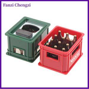 Fanzi Chai uống bia mini nhà búp bê 1:12 hộp bia hộp đồ uống đồ chơi trang trí nhà bếp quầy bar