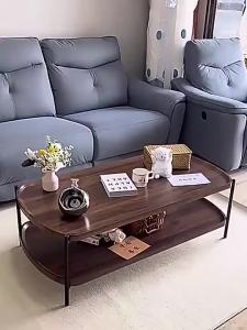 Rectangular Coffee Table Living Room Home Office Solid Wood Tea Table Simple New Chinese Small Apartment Square Table