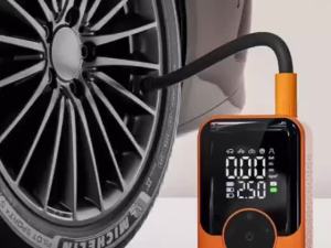 Bơm Lốp Ô Tô Cầm Tay SUITU ST-221 Cao Cấp Màn Hình Kép Thông Minh Tự Động Ngắt Sạc Type-C Đa Năng