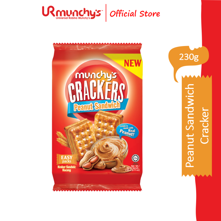 Munchy's Crackers Peanut Sandwich 230g | Lazada