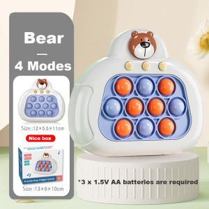 Kids Electronic Puzzle Pop It Quick Push Game Console Fidget Toy