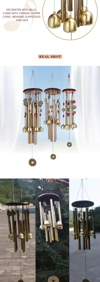 ExclusiveLane 'Breezy Chiming' Hand-Painted Metal Decorative Hanging Bells  Wind Chimes for Home Décor, Balcony | Wind Chimes for Outside, Outdoor