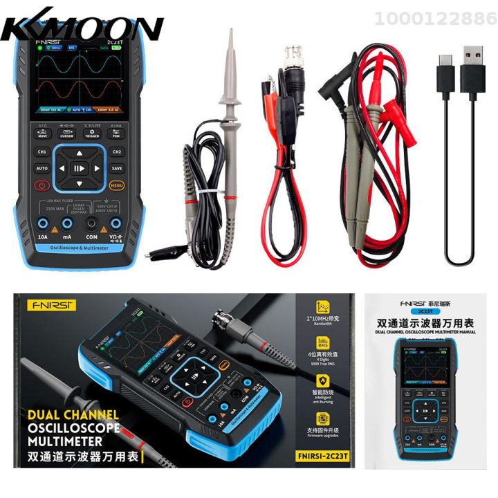 KKmoon เครื่องเครื่องกําเนิดสัญญาณ3in 1มัลติมิเตอร์ออสซิลโลสโคป2.8นิ้ว ...