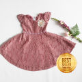 Dress Brukat Anak 1 Tahun Gaun Bayi 6 12 Bulan Import Baju Anak Perempuan Bahan Full Brokat Premium KAP90. 