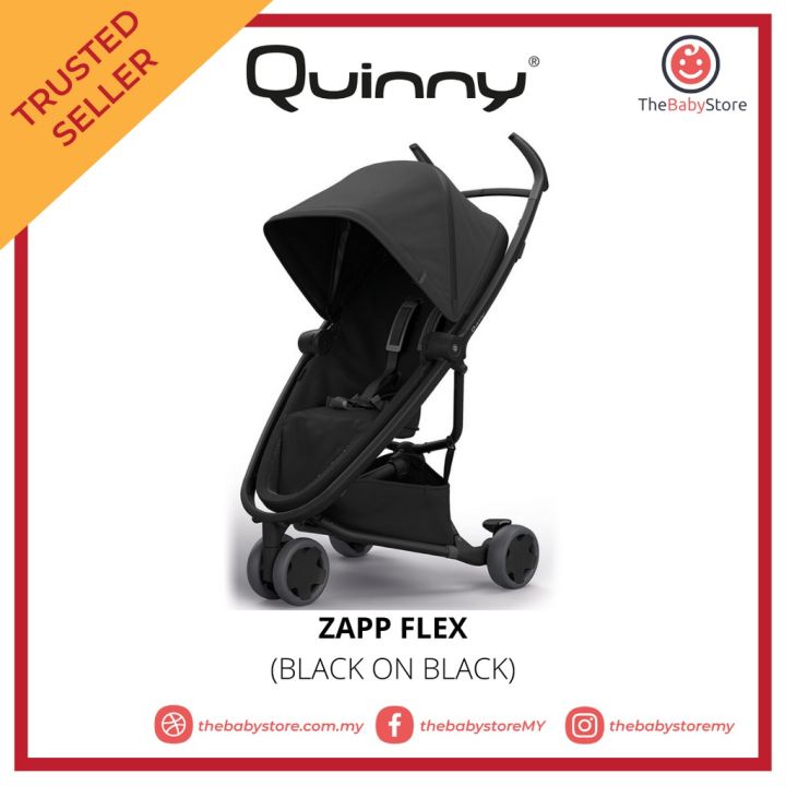 Quinny Zapp Flex Compact Stroller SINGLE Black on Black Lazada