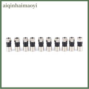 aiqinhaimaoyi 10 pcs RG6 F Type Compression 2.7cm high quality Snap Seal Plug Connector