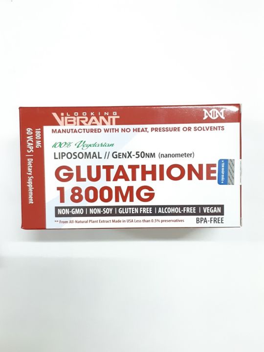 glutathione 1800mg vibrant Wellness Glow with Vitamin C and Collagen (30 Capsules) Health glutathione 1800mg vibrant Vitamin Village