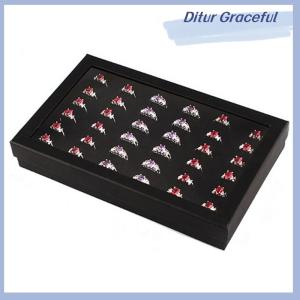 Ditur Earring Case Display 36 Slots Jewelry Organizer Tray Ring Box Storage Fashion