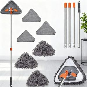 SQMETR Cần  dài Cây lau kính cửa sổ 360 °   Có thể xoay được Hình tam giác Cây lau kính  Sử dụng khô và ướt Cây lau cửa kính Sử dụng tại nhà