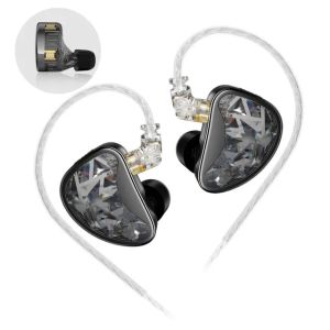 KZ หูฟังไฮไฟ AS24 24 BA หูฟังสำหรับเล่นกีฬาตัดหูฟังมอนิเตอร์แบบ In-Ear ปลายปรับได้หูฟังทรงกระดองสมดุล
