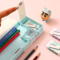 Zaman Now -  Kotak Pensil Case Magnet Untuk Anak Tk & Sd / Kotak Pensil Anak Lengkap Dengan Peruncing / Tempat Pensil Karakter. 