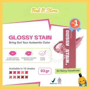 EMINA Glossy Stain 3g | Lip tint gel finishing glossy | Kosmetik Bibir | Bibir Lembab