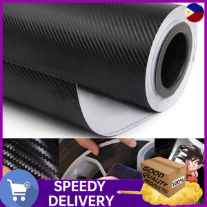 [Buy 3 rolls for gift+COD + local seller + spot]  Carbon sheet 1x 3D Carbon Fiber Sticker for Motorcycle Auto Decals Wrap Stickers Waterproof Vinyl Wrap Car Accessories Stickers Black 12 colors 127CM*30CM