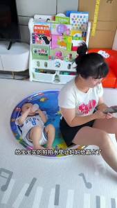 Water Play Mat Childrens Water Splash Pad Inflatable Baby Pat Pat Fun Childrens Toys Thickened Ice pad New Ocean Fish Baby Crawling Mat Large Size 80% Flat Crawling Training Educational Toys