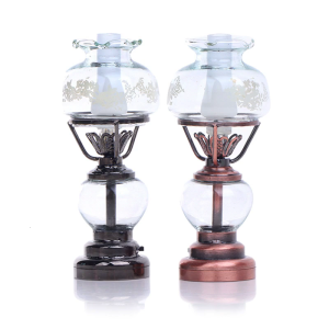 Bedroom Table Lamp Miniature Furniture Model Doll Houses Accessory Realistic Lighting Toy Playset 1:12