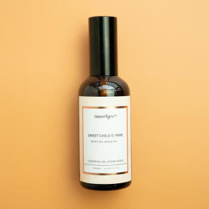 Innerfyre Co Sweet Child O Mine: Organic Green & White Tea with Lily Essence Room Spray | Versatile Linen Pillow & Yoga Mat Mist | Invigorating Aroma | Perfect Gift Idea | 100ml & 50ml