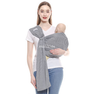 Malilkids Gendongan Bayi Ring Sling Kaos Gasing Stripe