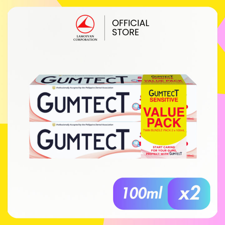 [Bundle of 2] Gumtect Sensitive Toothpaste Value Pack 100mL | Lazada PH