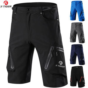 X-Tiger Summer Mens Cycling Shorts Mountain Bike Downhill Shorts Loose Outdoor Sports Riding Road MTB Bicycle Short Trousers