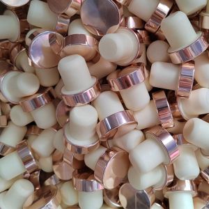 LABAICAI 10/20Pcs Aluminum Top T-shaped Stopper Cork Replaceable Wood Wine Caps Sealing Plug Useful Reusable Bottle Stoppers Beer Bottles
