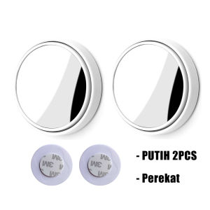 Isi 2Pcs Cermin Bantu Titik Buta Bisa Disesuaikan Cermin Sisi Kecil Mobil Wide Angle Putar 360° Cermin