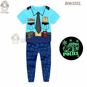 [CLEARANCE LAST SET 3T] Barbieliya Boy Casual 2piece set P B0633SL Glow in Dark Baju Harian Set Jalan Wear Fashion Homewear Budak  Kanak Kanak-Kanak Lelaki 2pcs Set