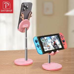 Oatsbasf เดสก์ทอปผู้ถือโทรศัพท์น่ารักกวางยืนโทรศัพท์สำหรับ4-12.9"โทรศัพท์มือถือและแท็บเล็ตและมุม