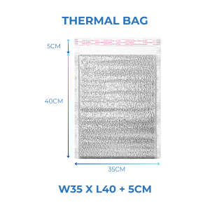 Thermal Bag for Food Delivery | Aluminium Foil Bag | Cooler Insulated Bag | Picnic Foam Box Alternative | Self-Seal