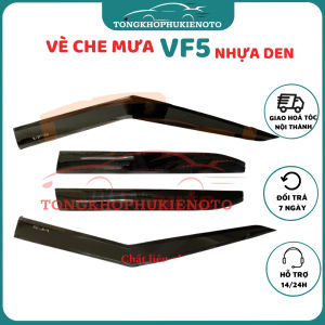 Vè che mưa xe Vinfast VF5 2024-2025 Nhựa thái đen dày cao cấp che nắngngăn mưa tràn vào xe