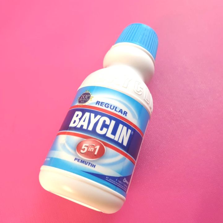 Pemutih pakaian pencuci cuci baju putih Bayclin Regular 100ml Original