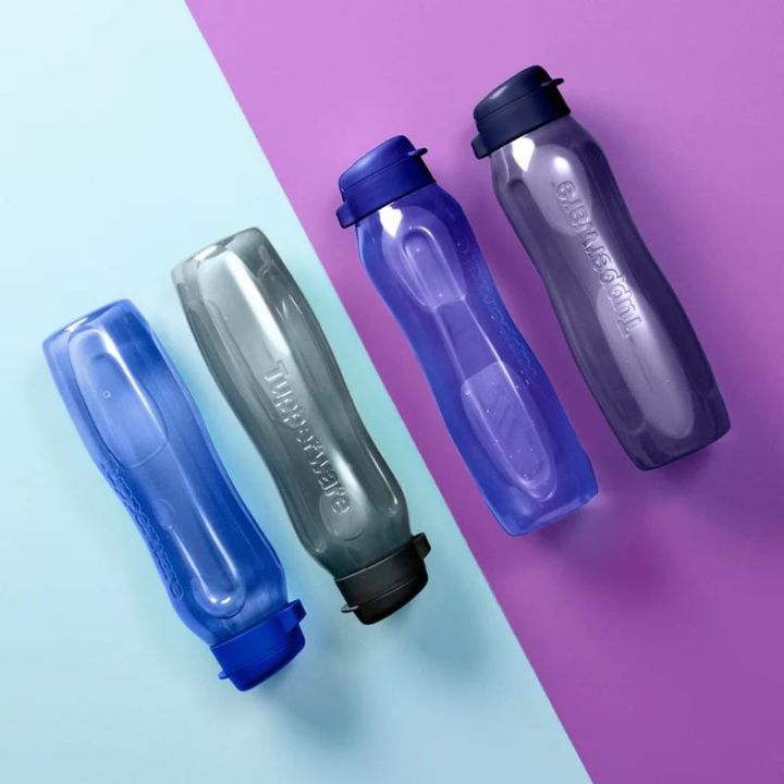 Tupperware Slim Eco Bottle 1l 500ml Drinking Bottle Air Botol Water Bottle Tupperware Slim