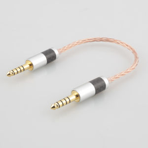 HIFI Single Crystal Copper 4.4mm Balanced Male to 4.4mm Balanced Male Audio Adapter Cable 4.4 Male to Male Adapter