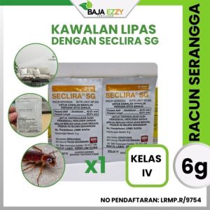 BASF Seclira SG 6g 1 sachet Dinotefuran 40% kawalan pepijat pinjal tungau larva kumbang rumah kebun
