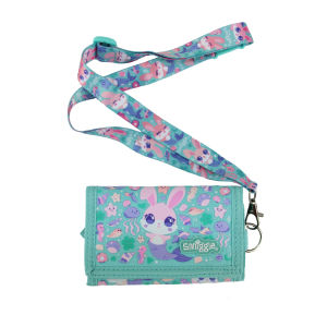 Úc smiggle trẻ em ví cô gái dễ thương Kawaii túi đựng tài liệu màu xanh lá cây Nàng Tiên Cá Thỏ lưu trữ túi 5 inch