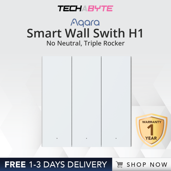 [FAST SHIP] Aqara H1 Triple rocker Smart Wall Switch (No Neutral