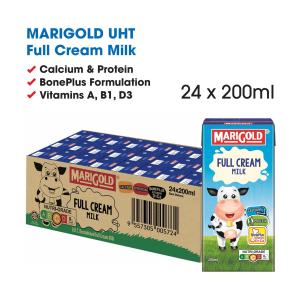 Marigold Full Cream UHT Milk - Case (24 X 200ML)
