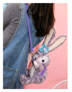 Túi đeo chéo Thỏ Bông Tím phong cách Lolita siêu cute Túi đeo thú bông nhân vật hoạt hình Thỏ Stella đáng yêu