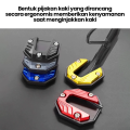 HOHODALINK Cover Standar Samping Motor Sepatu Pijakan Kaki Motor Full CnC Cocok Untuk Semua Jenis Motor. 