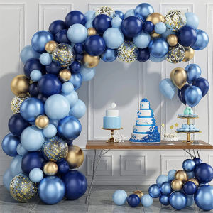 ZEEMIN Blue Balloon Garland Arch Kit Happy Birthday Party Decoration Kids Boy Baby Shower Ballons Wedding Party Supplies