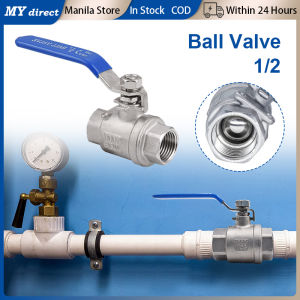 1/2 Inch SS 304 Stainless Steel One-piece Ball Valve ON-OFF Ball Valve BSP Female Thread Straight