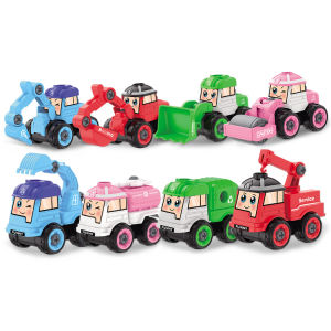 [KARAKTERKU] Mainan Mobil mobilan Bongkar Pasang DIY Edukasi Laki Laki Assembly Toy Cartoon Truck