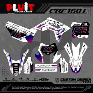 Skotlet motor fullbody CRF 150L Aksesoris Motor keren - Decal Stiker Honda CRF 150 L