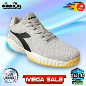 Sepatu Basket Pria Diadora Warna Merah Anggur/Hitam Berkilau/Biru/Fluorescent Green - Bahan Knit Nyaman