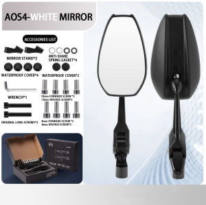 Motorcycle rearview mirror Street King Side Mirror V3 Heavy Duty Reverse Light Lens 360 Degree Rotary Rotary AOS4 Lens